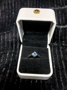 Blue Diamond Ring