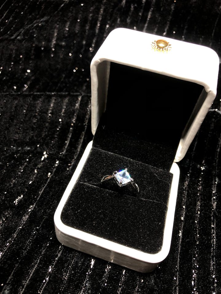 Blue Diamond Ring