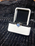 Blue Diamond Ring